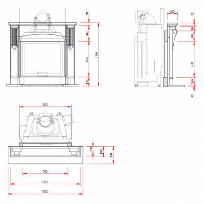 Мраморный камин Schmid N22