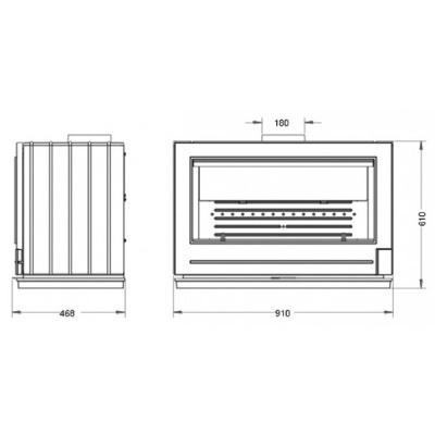 ПЕЧЬ-КАМИН Invicta PRESTON без подставки