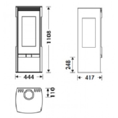 Печь-камин Panadero Alba