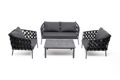 Лаунж-зона 4SIS Диего 4-местная Цвет: темно-серый