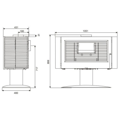 ПЕЧЬ-КАМИН Invicta ANTAYA