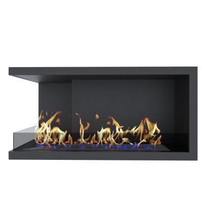 Биокамин для угловой стены 1000