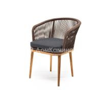 Стул из роупа 4SIS Марсель Цвет: дуб, коричневый, темно-серый