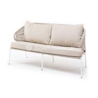 Диван 4SIS Милан 2-местный из роупа Цвет: белый, бежевый