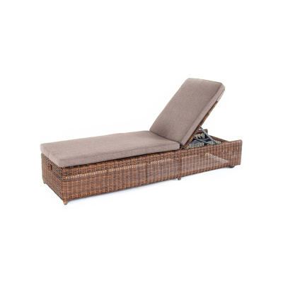 Шезлонг с подушкой 4SIS Рим Цвет: коричневый Шезлонг с подушкой 4SIS Рим Цвет: коричневый