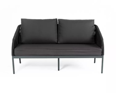 Диван 4SIS Канны двухместный из роупа Цвет: темно-серый Диван 4SIS Канны двухместный из роупа Цвет: темно-серый