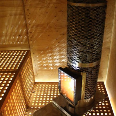 Дровяная печь для сауны IKI Kivi (дверца открывается направо)