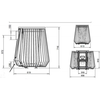 ПЕЧЬ-КАМИН Invicta ILOT