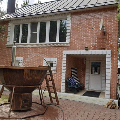 Банный чан 8 граней на подставке с печью ( 4-7 человек )