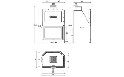 Каминная топка Piazzetta MA 261 SL