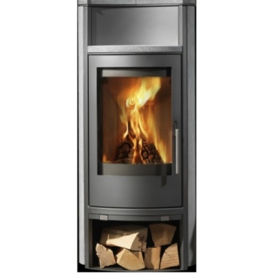 Печь-камин ABX Yago 5 (серая сталь тальк(прямой) с верхней плитой) Печь-камин ABX Yago 5 (серая сталь тальк(прямой) с верхней плитой)
