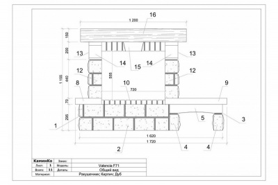 Каминная облицовка Sunhill Valencia