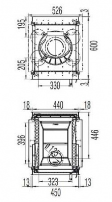Каминная топка Austroflamm 45x51 K ll
