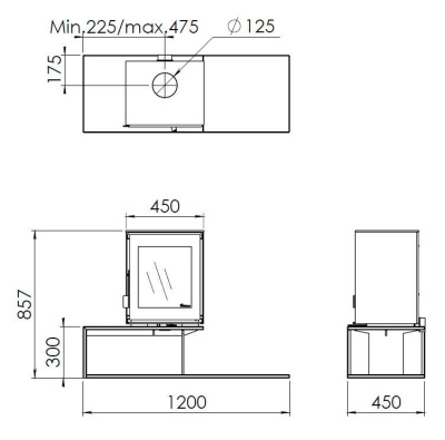 Печь Dik Geurts Modivar 5 Floating Plateau