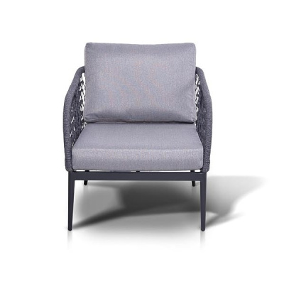 Кресло 4SIS Канны из роупа Цвет: темно-серый Кресло 4SIS Канны из роупа Цвет: темно-серый