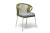 Стул 4SIS Милан из роупа, Каркас светло-серый муар, роуп салатовый меланж, ткань светло-серая