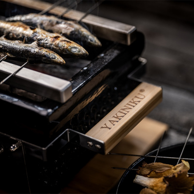 Керамический прямоугольный настольный гриль Yakiniku Shichirin