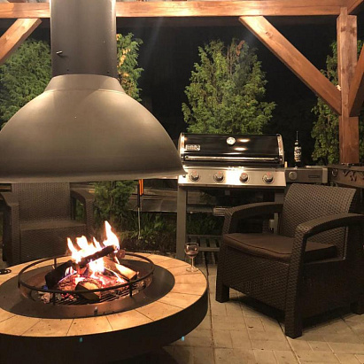 Центральный камин Fireline Сircle