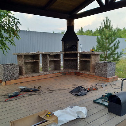 Угловой барбекю комплекс Garden Grill