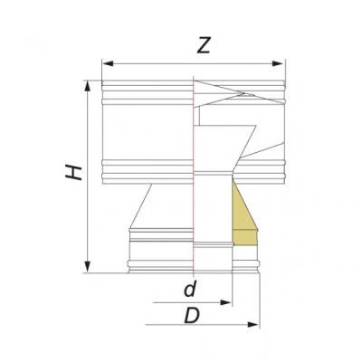 Дефлектор Вулкан V50R D300/400, нерж 321/304