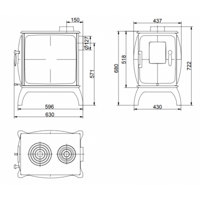 Отопительная печь Brunner Iron Dog 1