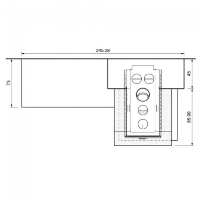 Каминная облицовка Palazzetti Brighton
