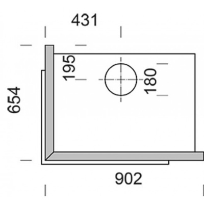 Камин NunnaUuni Deko 5 LC, угловой левый