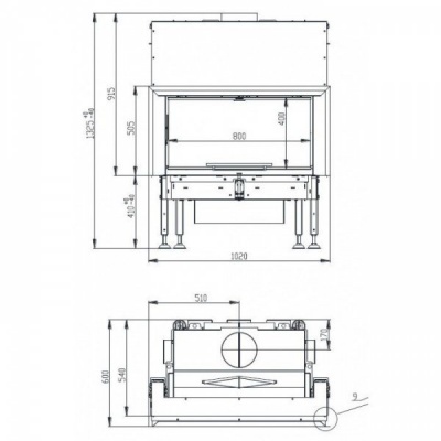Каминная топка BeF Trend V10
