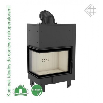 Каминная топка Kratki MBZ P BS (угловое стекло справа)