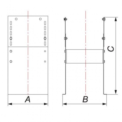 Основание напольное для опоры Вулкан VHR d130, зерк.