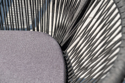 Обеденная группа 4SIS Форли на 4 персоны с квадратным столом Цвет: серый гранит