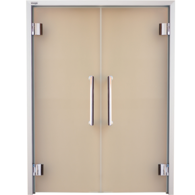 Двери стеклянные, двухстворчатые Grandis GS 15x20