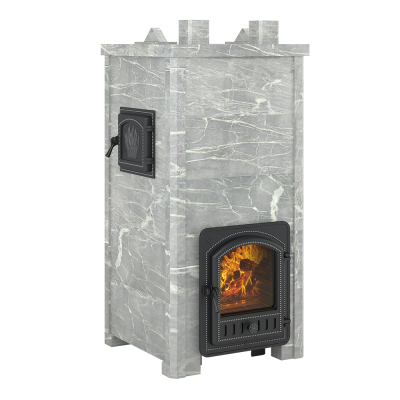 Печь Эверест "Легкий пар Профи" каменка «по-серому», Талькохлорит, S-50 мм Б/В диаметр дымохода: 115 мм Печь Эверест "Легкий пар Профи" каменка «по-серому», Талькохлорит, S-50 мм Б/В диаметр дымохода: 115 мм