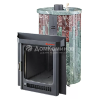 Дровяная печь Ферингер Макси ПФ в облицовке Змеевик+Россо Леванте, до 38 м³ Дровяная печь Ферингер Макси ПФ в облицовке Змеевик+Россо Леванте, до 38 м³