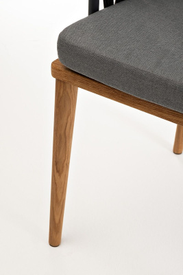 Стул 4SIS Диего из роупа Цвет: дуб, темно-серый (RAL7024) муар, темно-серый, серый