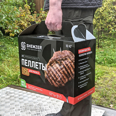 Пеллеты для гриля Shemzer, дуб 100%, 10 кг