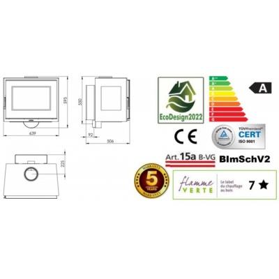 Печь-камин Panadero Java Wall EcoDesign