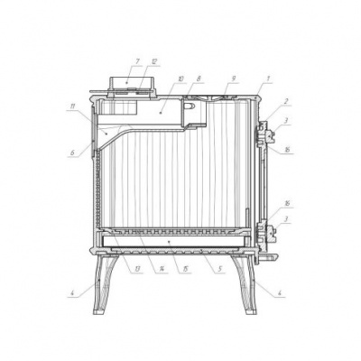 Печь камин Прометалл Маэстро