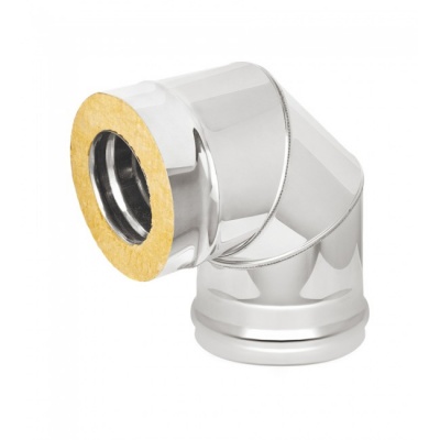 Сэндвич-Колено Везувий Оц+Нерж (AISI 430/0,8мм) 90 4 секции д.120х200 Сэндвич-Колено Везувий Оц+Нерж (AISI 430/0,8мм) 90 4 секции д.120х200