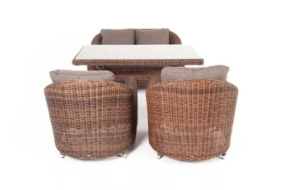 Обеденная группа 4SIS Кон Панна Цвет: коричневый Обеденная группа 4SIS Кон Панна Цвет: коричневый