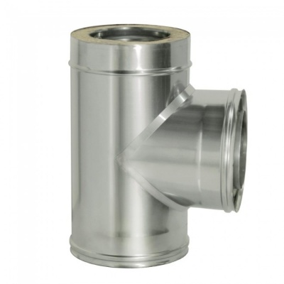 Тройник Дымок 0.8 мм, 90 с изоляцией, d=300 мм