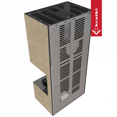 Каминокомплект FLOKI в облицовке FOKOS RENA, угловое стекло справа Каминокомплект FLOKI в облицовке FOKOS RENA, угловое стекло справа