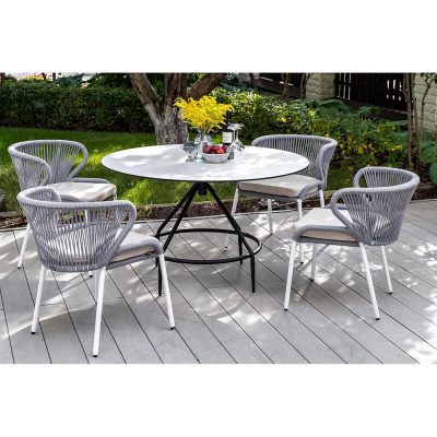 Стул 4SIS Милан из роупа Цвет: светло-серый Стул 4SIS Милан из роупа Цвет: светло-серый