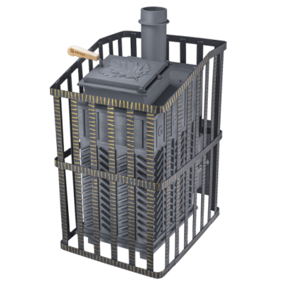 Печь для бани чугунная Гефест GFS-ЗК Ураган 18 (П)