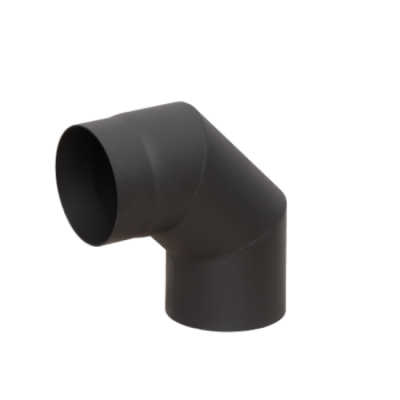 Отвод LAVA черный 90 Д150 сталь 2,0 мм