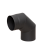 Отвод LAVA черный 90 Д150 сталь 2,0 мм