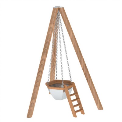 Банный чан 6 граней на бревнах AISI 304 Банный чан 6 граней на бревнах AISI 304