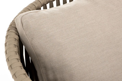 Кресло 4SIS Мальорка из роупа Цвет: дуб, серо-коричневый, бежевый