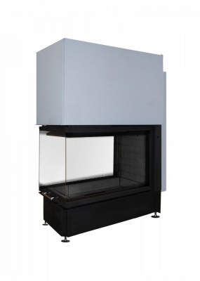 Каминная топка Экокамин ДЕЛЬТА 900 три стекла