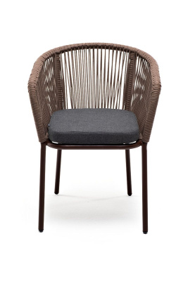 Стул из роупа 4SIS Марсель Цвет: коричневый муар, темно-серый Стул из роупа 4SIS Марсель Цвет: коричневый муар, темно-серый